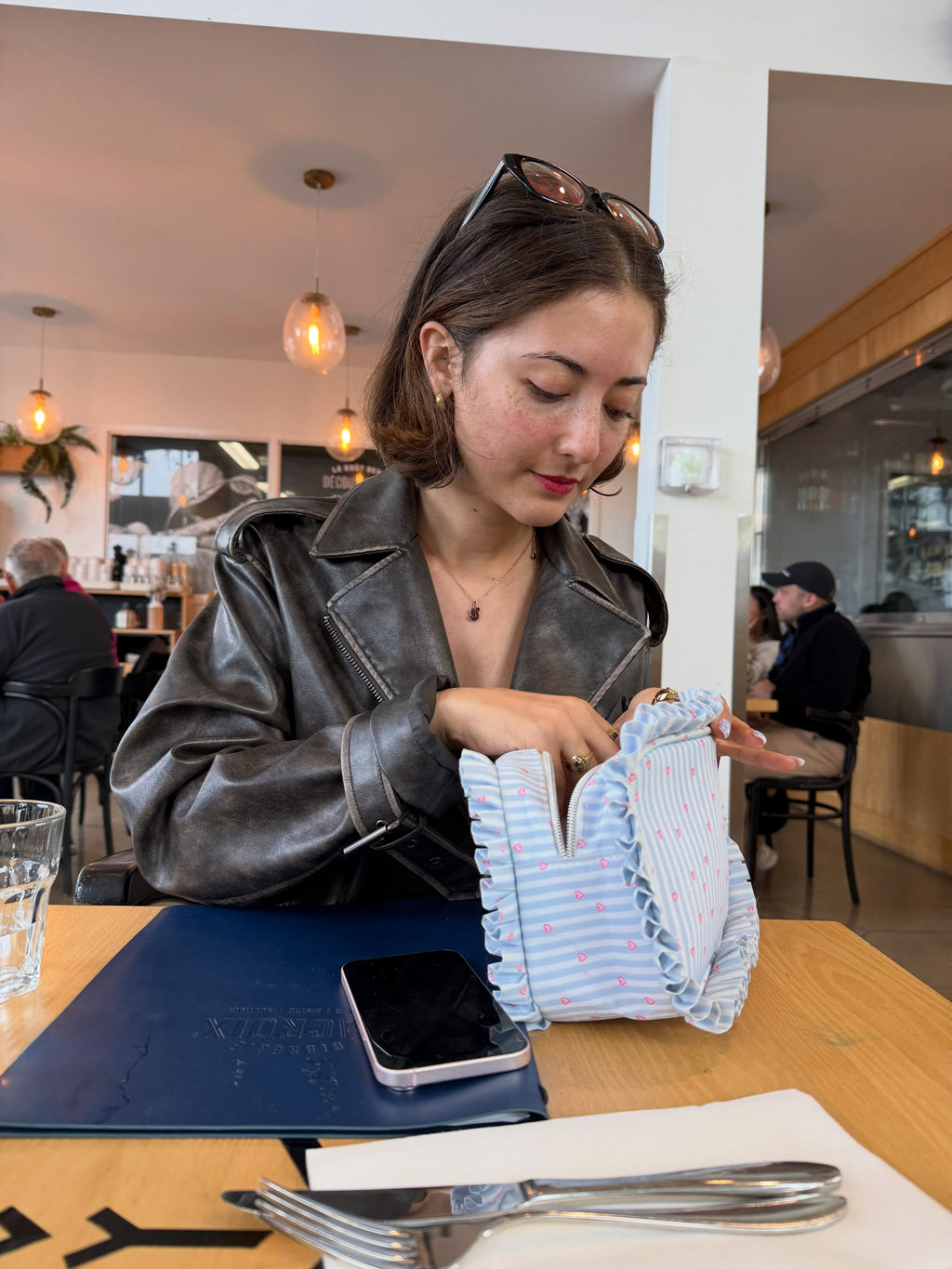 Delara Ruffle Pouch
